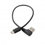 USB angle male to Type-c male charger cable
